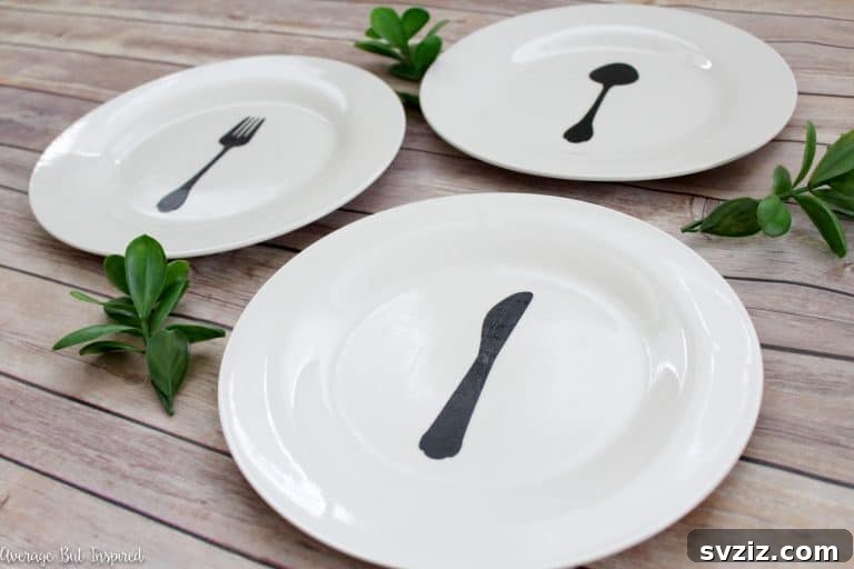 DIY Charming Kitchen Plate Decor from Dollar Tree plates and cardstock