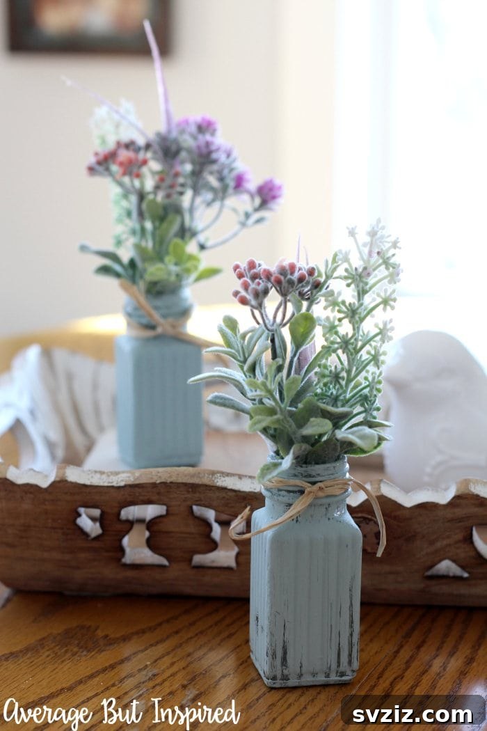 DIY Mini Floral Arrangements with Dollar Tree salt and pepper shakers