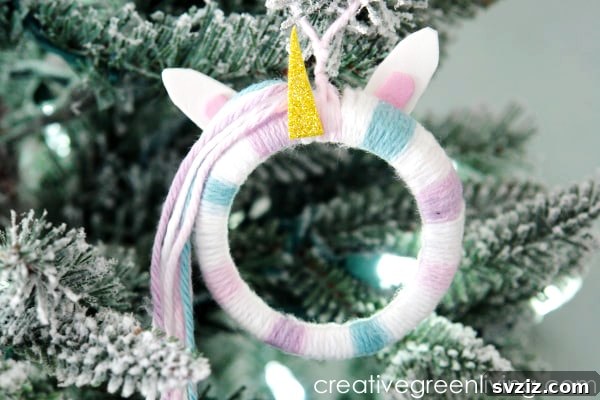 Unicorn Ornament with Mason Jar Ring