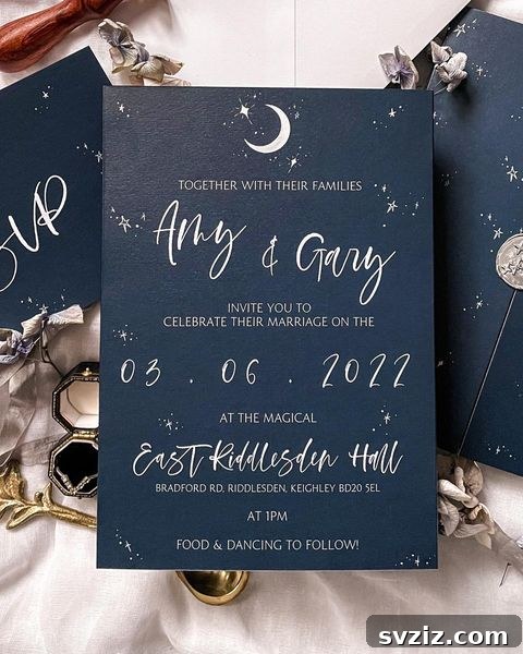Starry Nights Fairytale Invitation