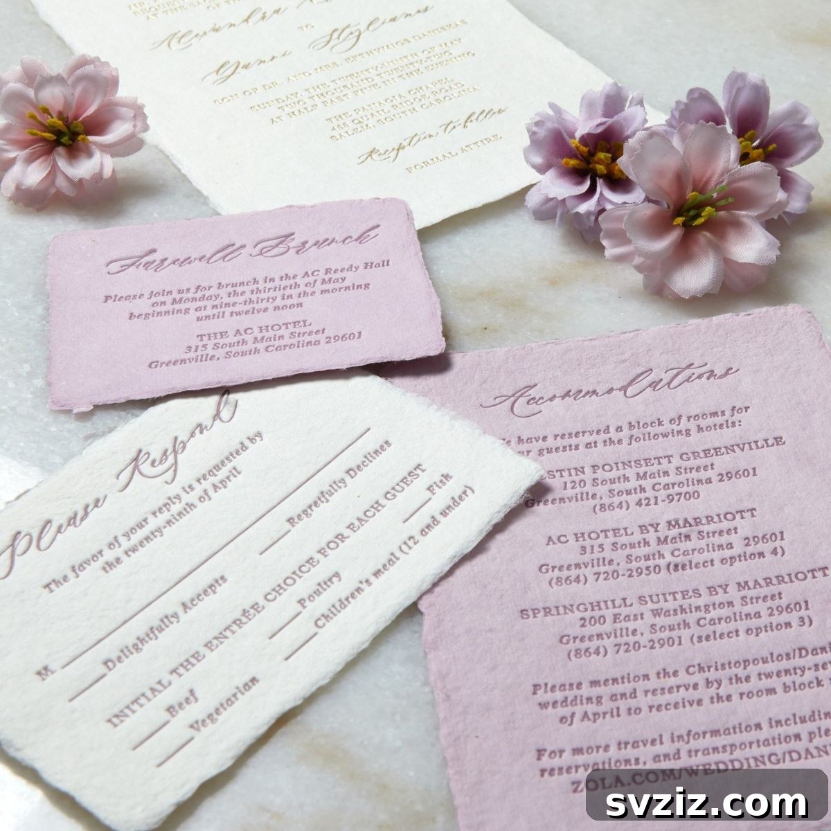 Rustic Handmade Paper Invites