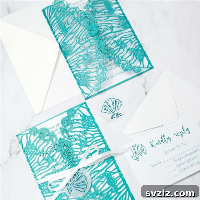 Beach Silhouette Invitation