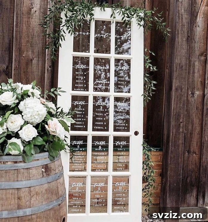 Unique Wedding Seating Chart Concepts 3 Window Pane Seating Chart