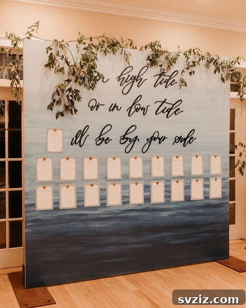 Unique Wedding Seating Chart Concepts 25 Ripples in the Water