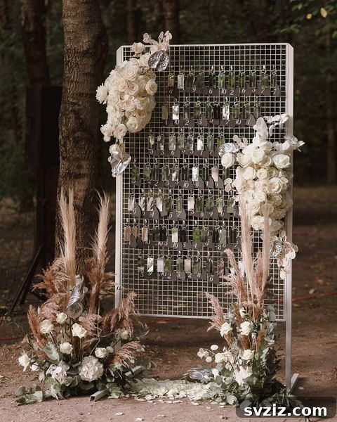 Unique Wedding Seating Chart Concepts 27 Guest Check-In Keys