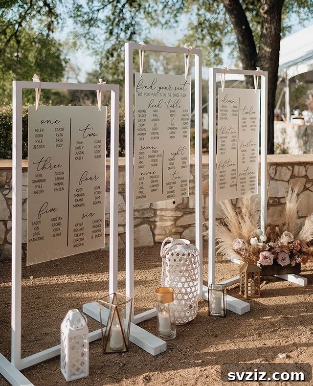 Unique Wedding Seating Chart Concepts 4 DIY Customisable Seating Chart Display