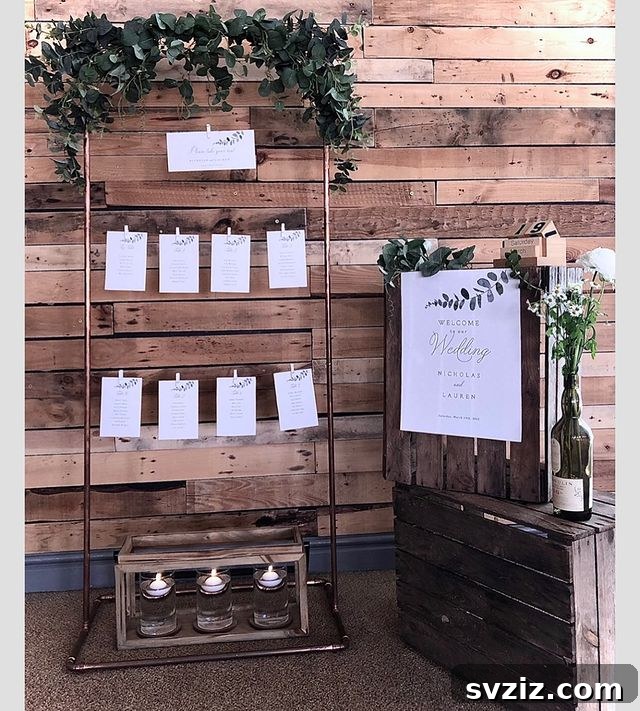 Unique Wedding Seating Chart Concepts 8 Rustic Meets Urban