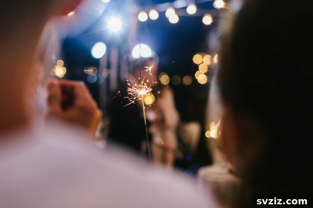Carry Sparklers wedding entrance