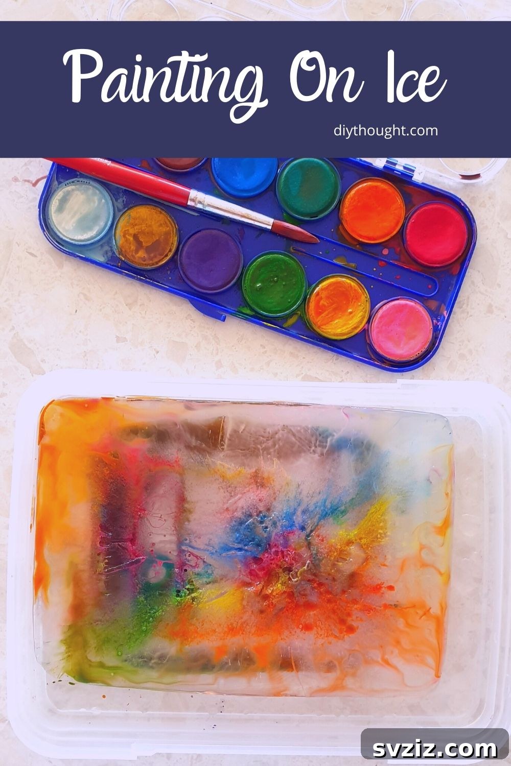 61 Charming & Simple Paintings for Aspiring Artists 13 Fun and unique Painting on Ice activity for creative expression