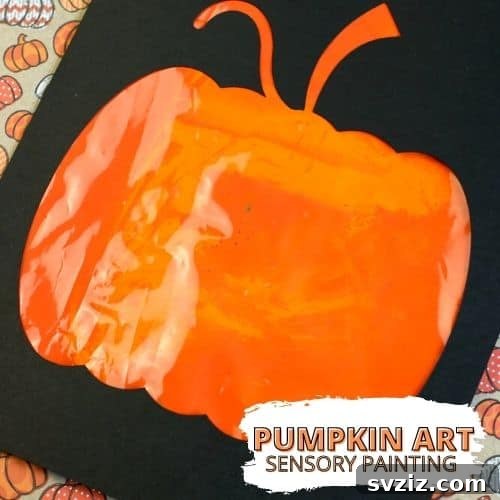 61 Charming & Simple Paintings for Aspiring Artists 40 Pumpkin Painting in a Bag, a mess-free Halloween craft for kids