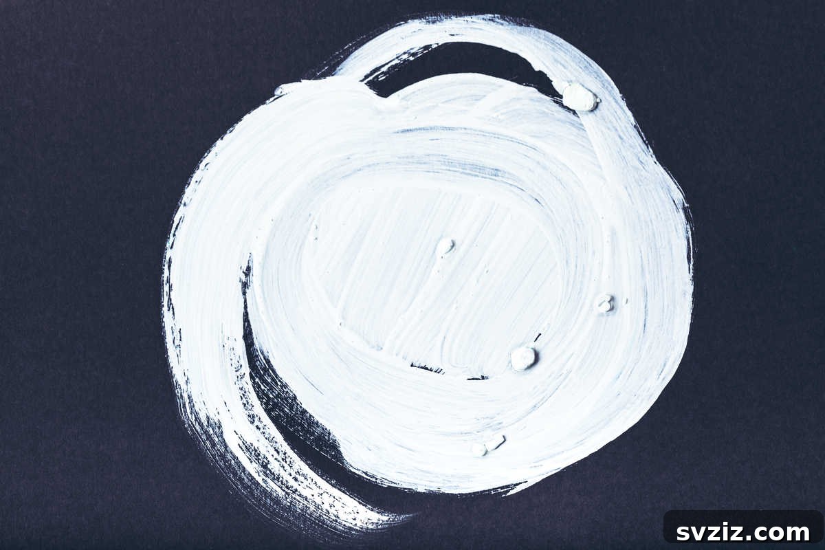 61 Charming & Simple Paintings for Aspiring Artists 44 Abstract Painting with Round Brush Strokes, a textural art exploration
