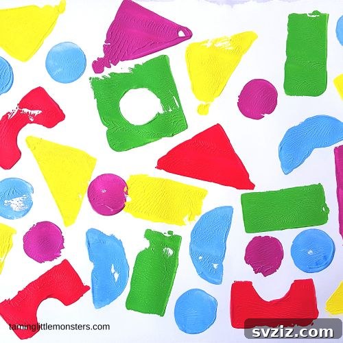 61 Charming & Simple Paintings for Aspiring Artists 46 Block Painting, an easy and creative art activity for young children
