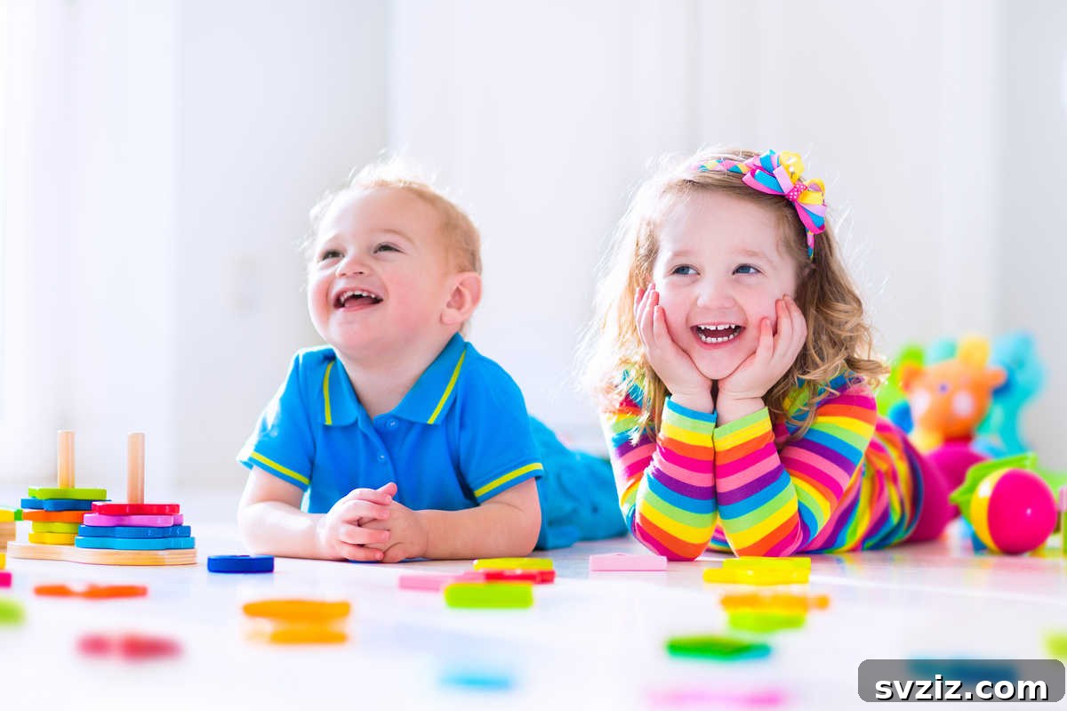 41 Creative Play Ideas for Two-Year-Olds 14 A toddler concentrating on building a tall tower using colorful blocks.