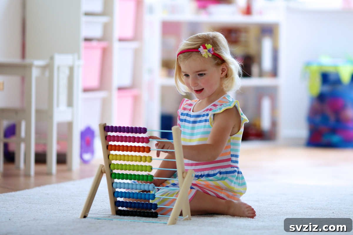 41 Creative Play Ideas for Two-Year-Olds 17 A child's hand pointing at colorful blocks, learning to count.