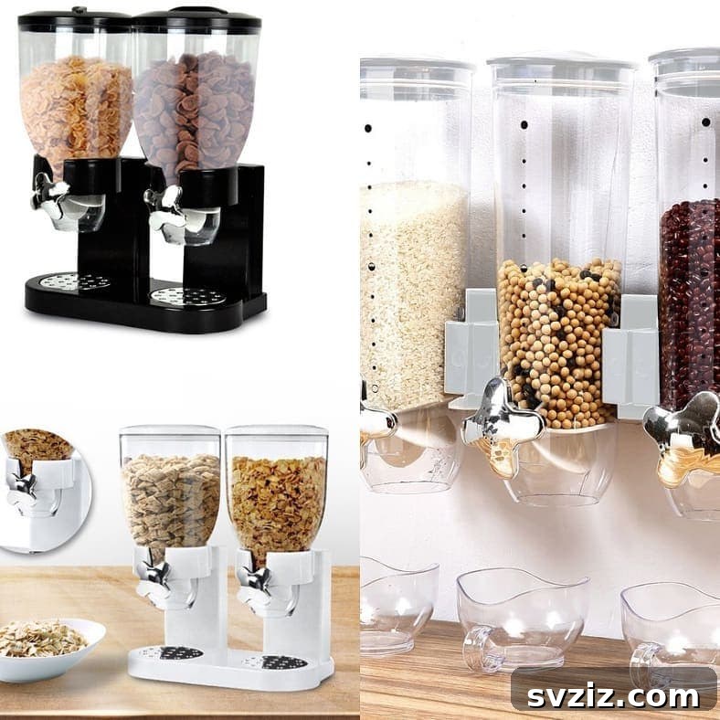 20 Genius Ways to Tame Your Pantry Clutter 13 Cereal Dispenser for Pantry Storage