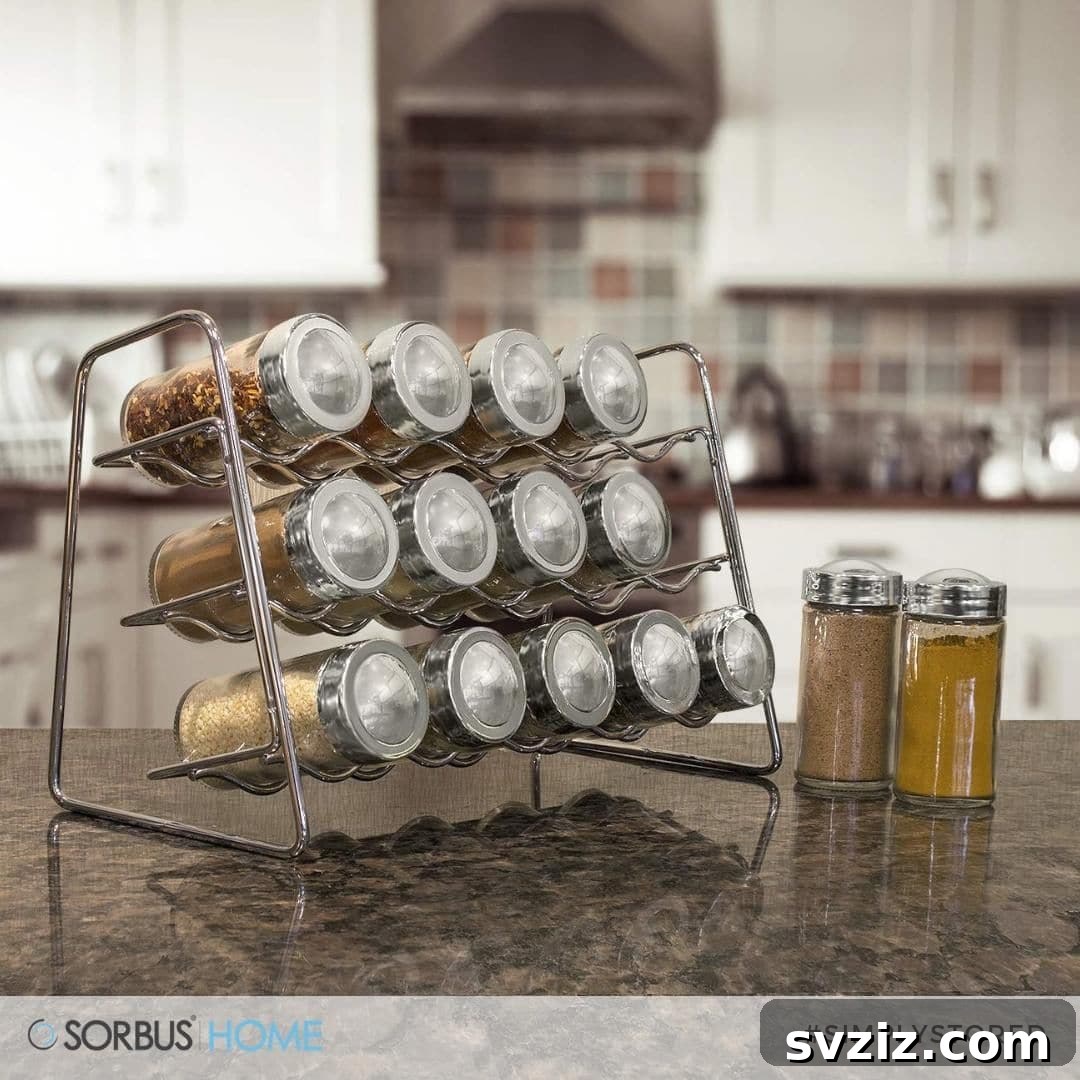 20 Genius Ways to Tame Your Pantry Clutter 14 3-Tier Spice Rack for Kitchen Pantry