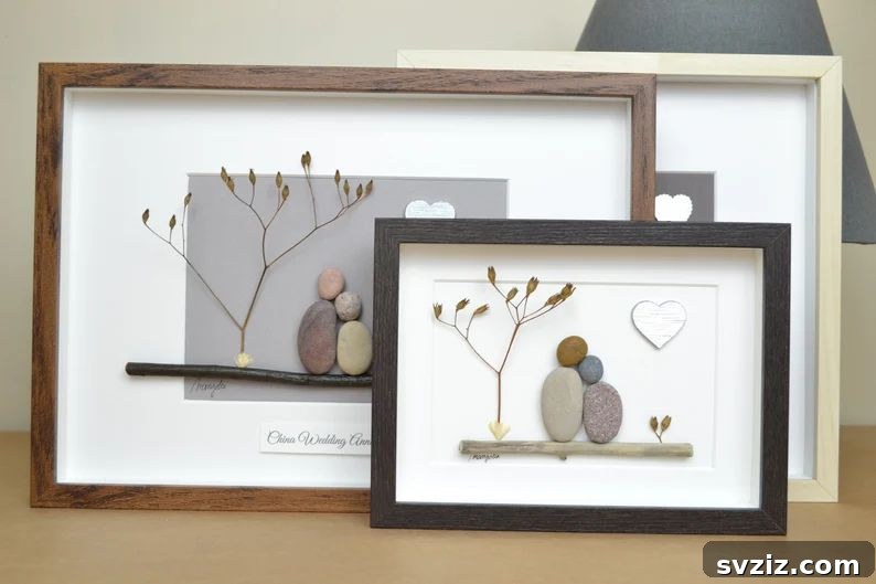 Celebrate Two Decades 27 Unique Wedding Anniversary Gifts 11 Pebble Art