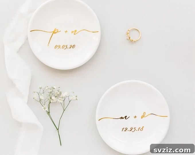 Celebrate Two Decades 27 Unique Wedding Anniversary Gifts 23 Trinket Wedding Ring Dish