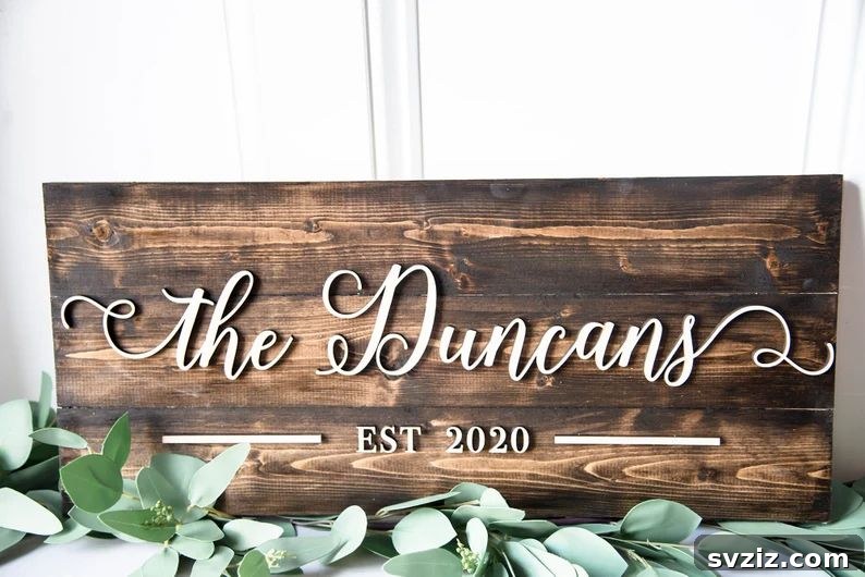 Celebrate Two Decades 27 Unique Wedding Anniversary Gifts 24 Last Name Sign