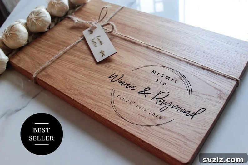 Celebrate Two Decades 27 Unique Wedding Anniversary Gifts 5 Personalized Cutting Board