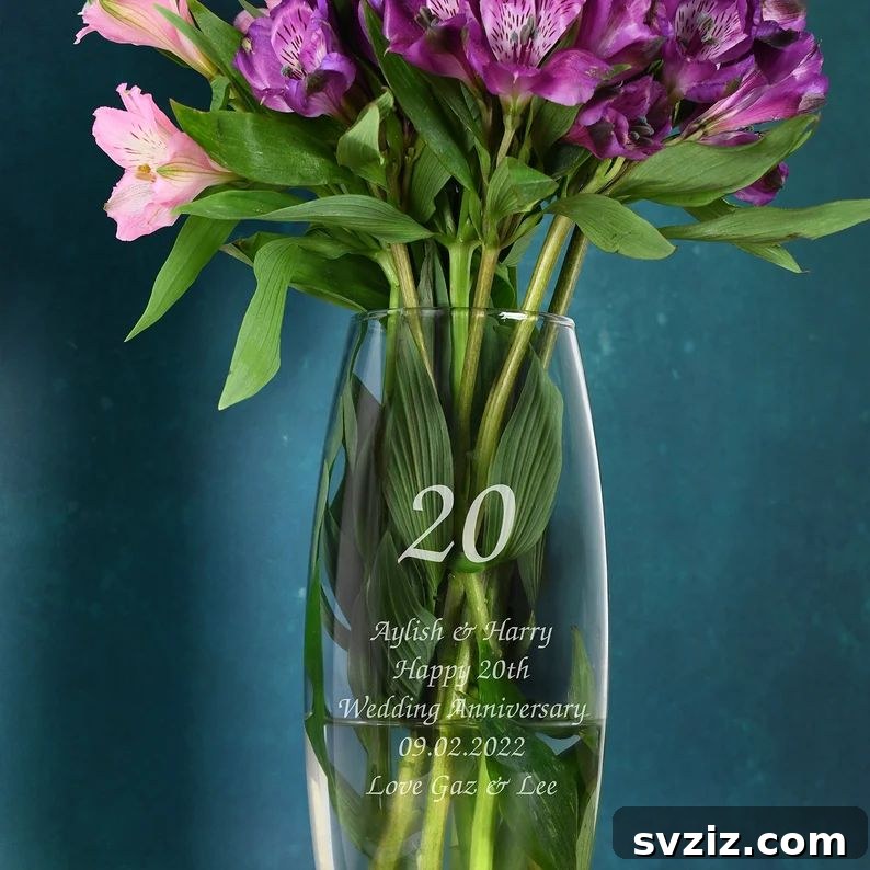 Celebrate Two Decades 27 Unique Wedding Anniversary Gifts 6 Vase