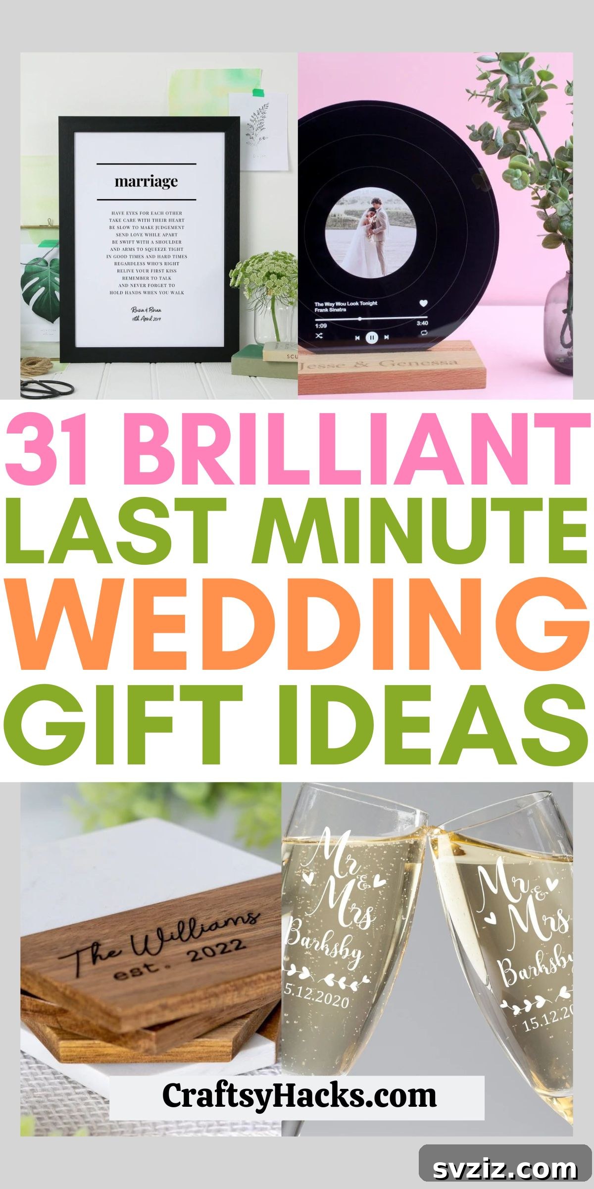 31 Quick Wedding Gifts Newlyweds Will Cherish 2 last minute wedding gifts