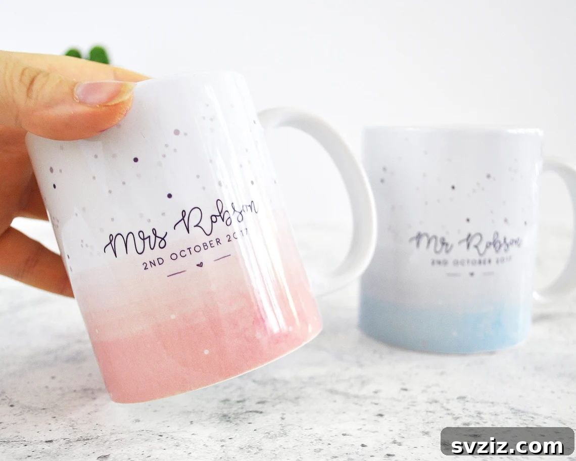 31 Quick Wedding Gifts Newlyweds Will Cherish 15 Mr. and Mrs. Mug