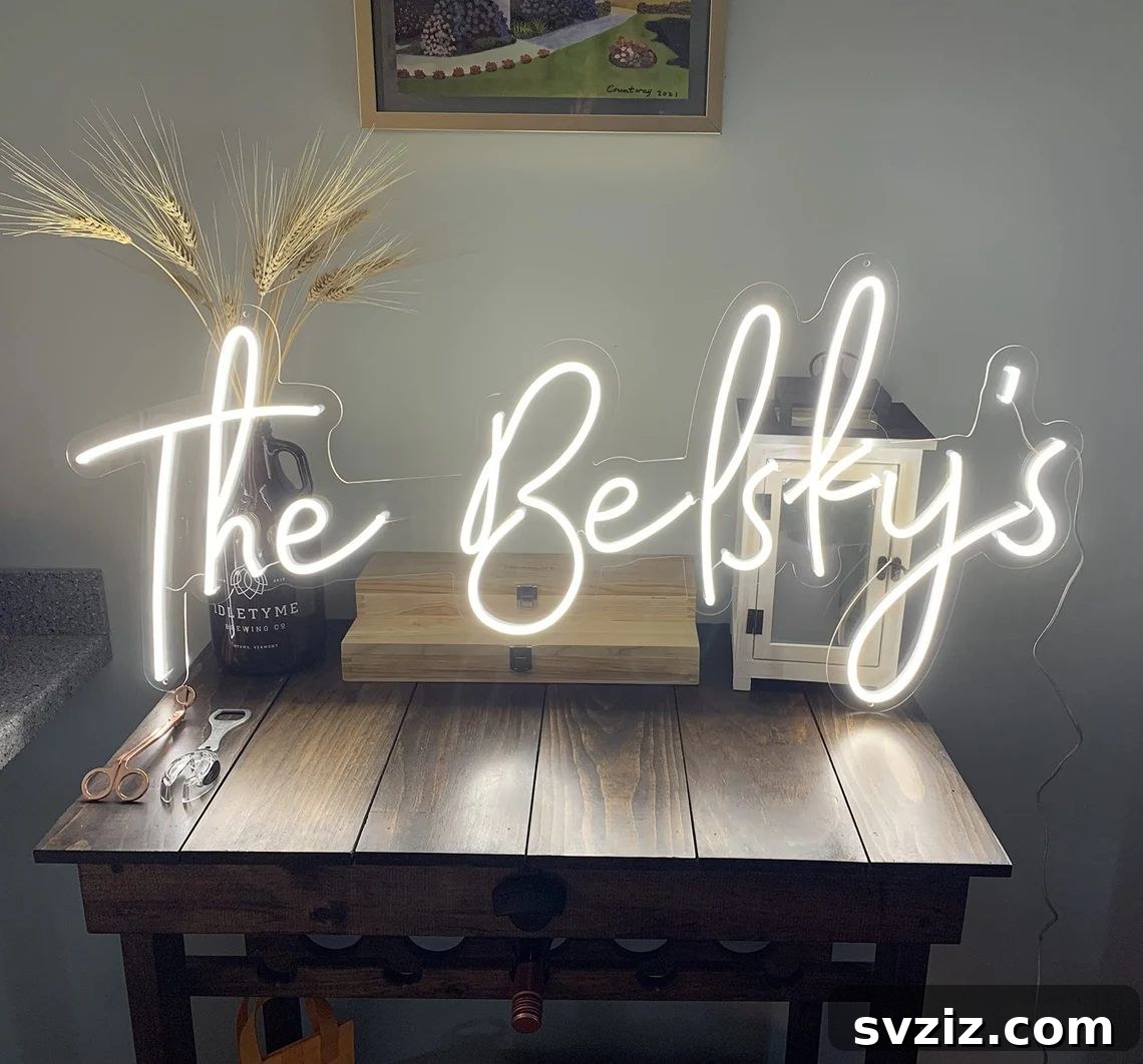 31 Quick Wedding Gifts Newlyweds Will Cherish 21 Custom Neon Sign