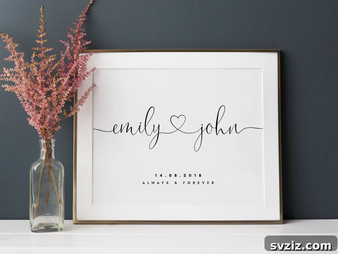 31 Quick Wedding Gifts Newlyweds Will Cherish 6 Personalised Print