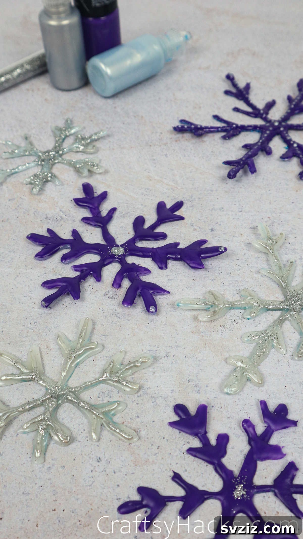 DIY Hot Glue Snowflakes for Festive Decor