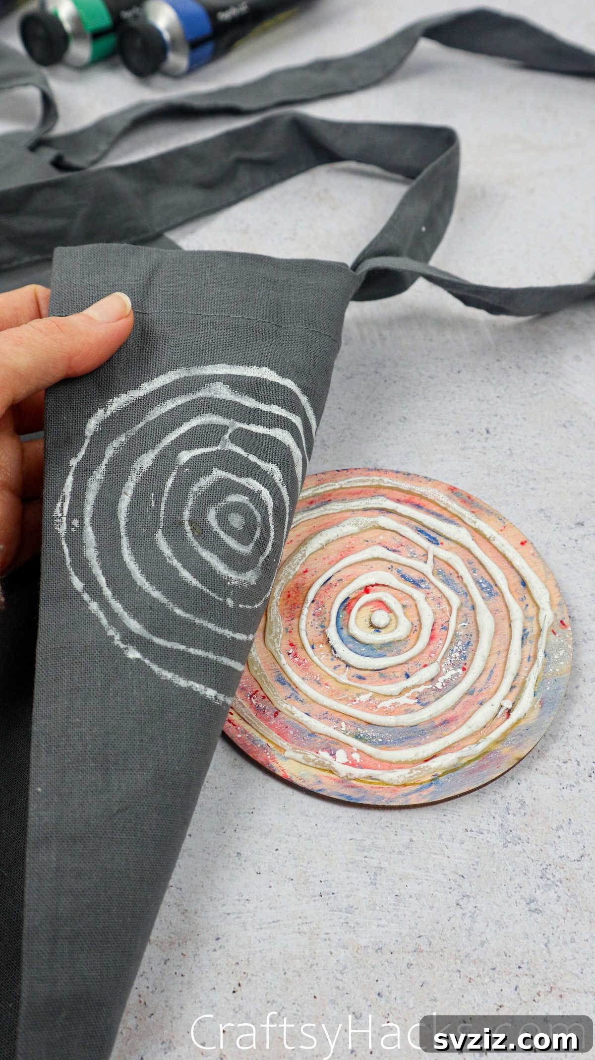 DIY Hot Glue Stamps for Fabric and Paper Crafts