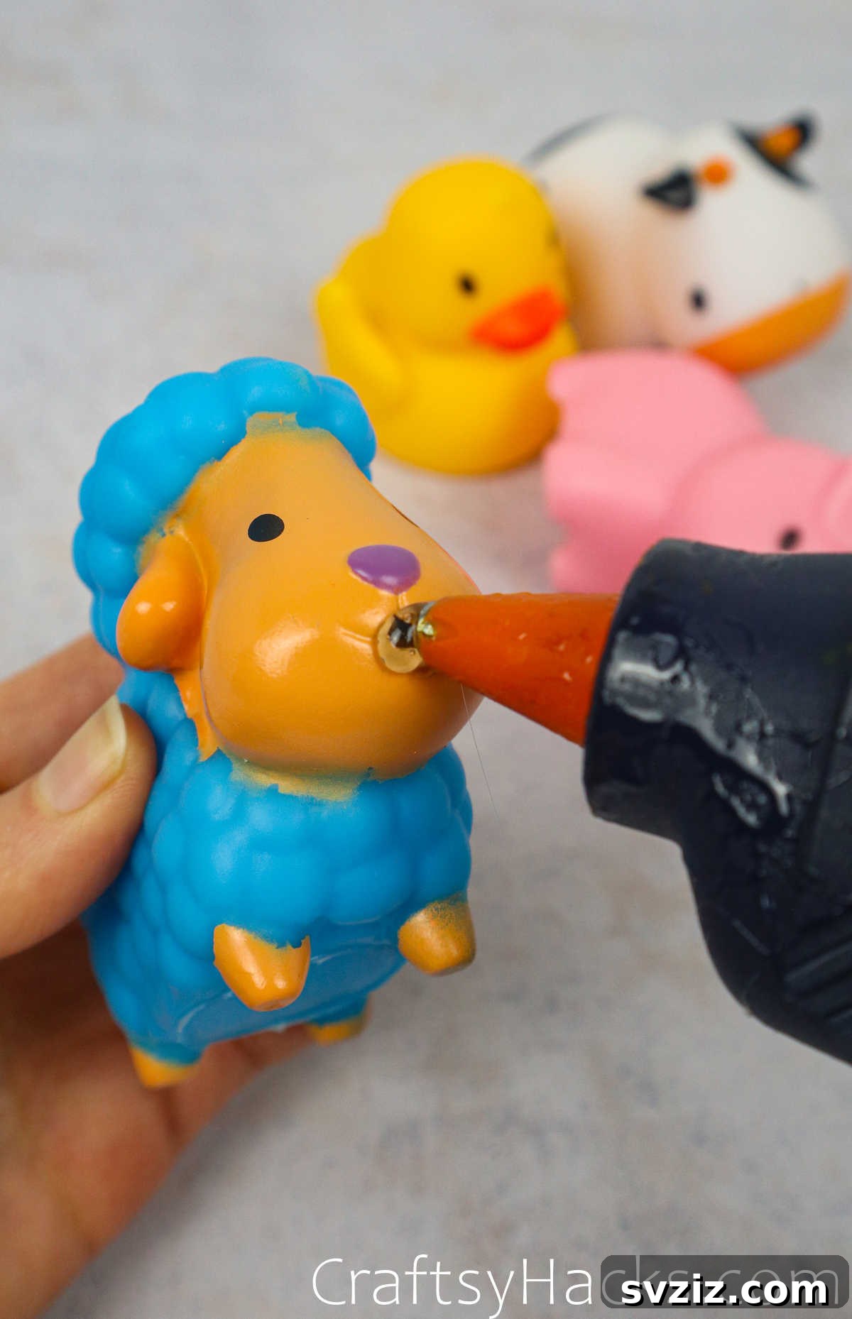 Hot Glue Hack for Sealing Bath Toy Holes