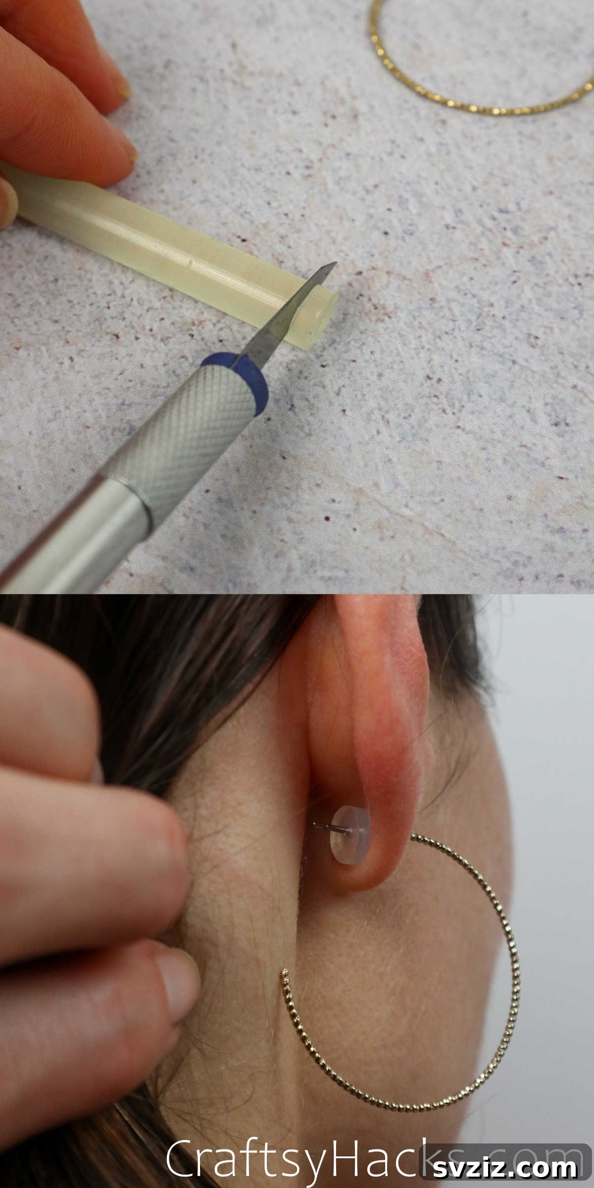Hot Glue Hack for Lost Earring Backs