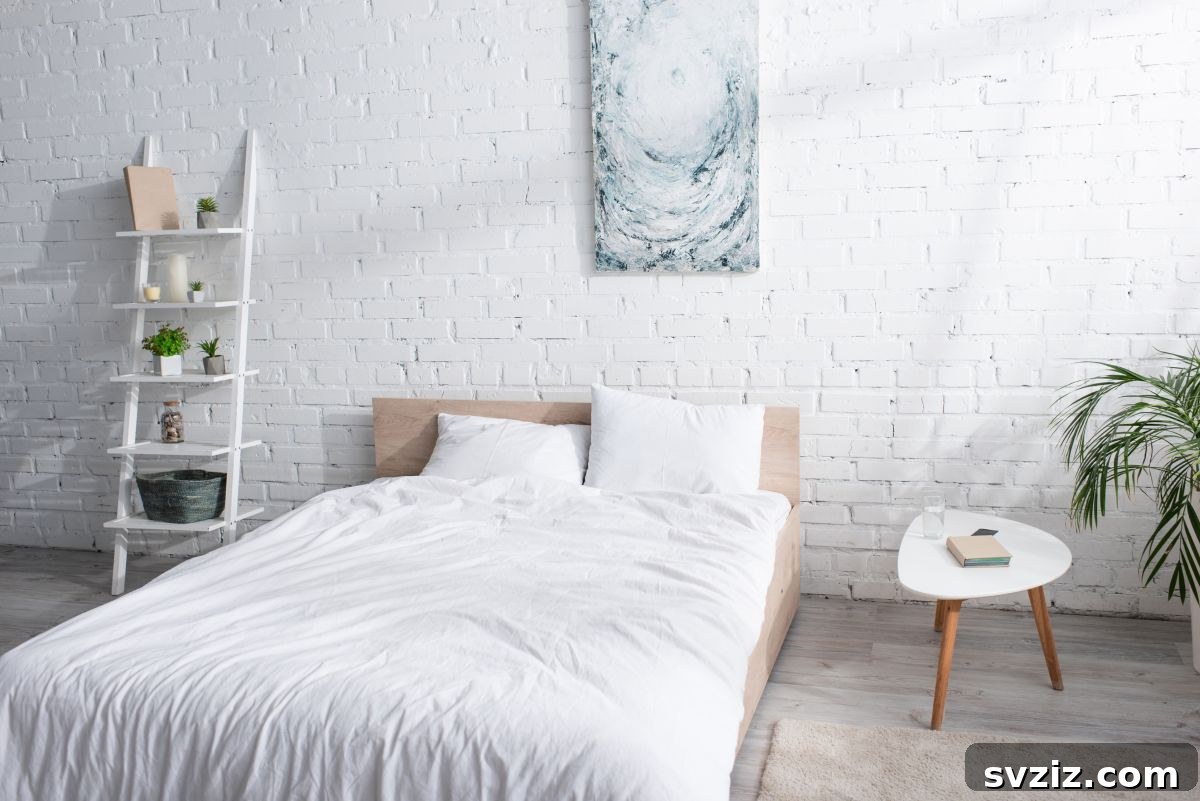 A framed art piece, vibrant and abstract, adding a sophisticated splash of color to a simple dorm room wall.