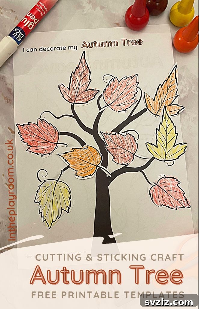 Autumn Leaves Colouring