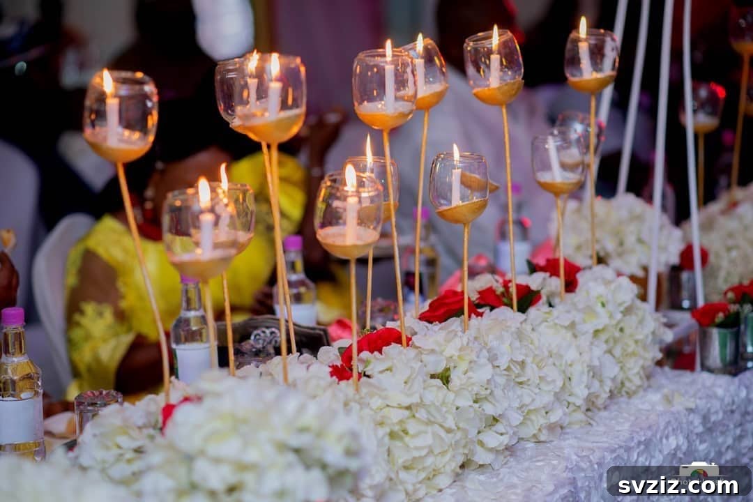 Sophisticated Table Setting with Long Stem Glass Candle Holders