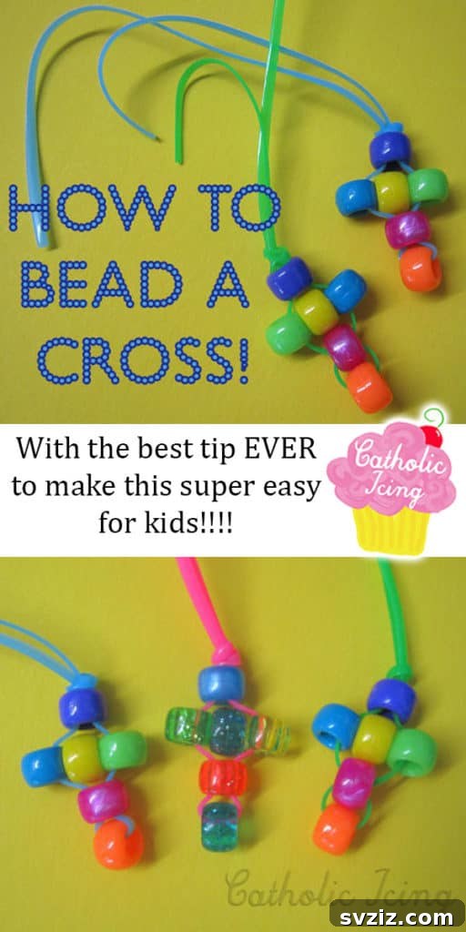 Simple Faith Crafts for Little Ones 13 Beaded Cross