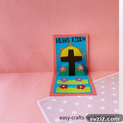 Simple Faith Crafts for Little Ones 26 He has Risen Pop Up Craft