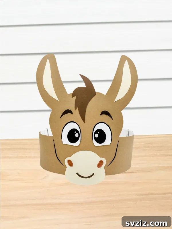 Simple Faith Crafts for Little Ones 31 Donkey Headband