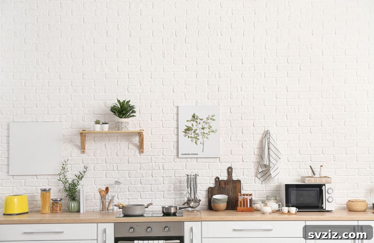 Elevate Your Kitchen: 41 Chic Wall Decor Ideas 15 Framed botanical art on kitchen wall