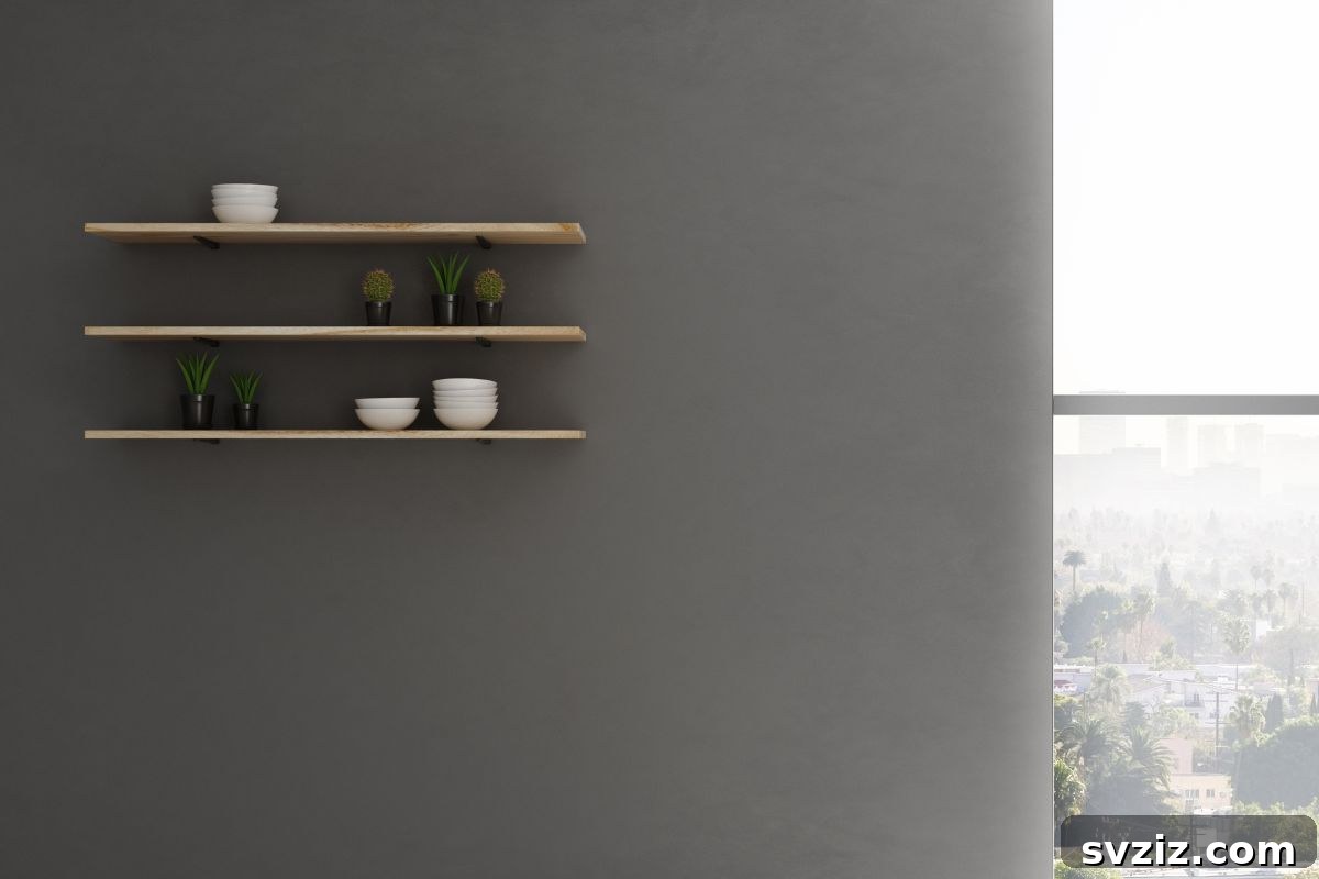 Elevate Your Kitchen: 41 Chic Wall Decor Ideas 4 Stylish kitchen floating shelves