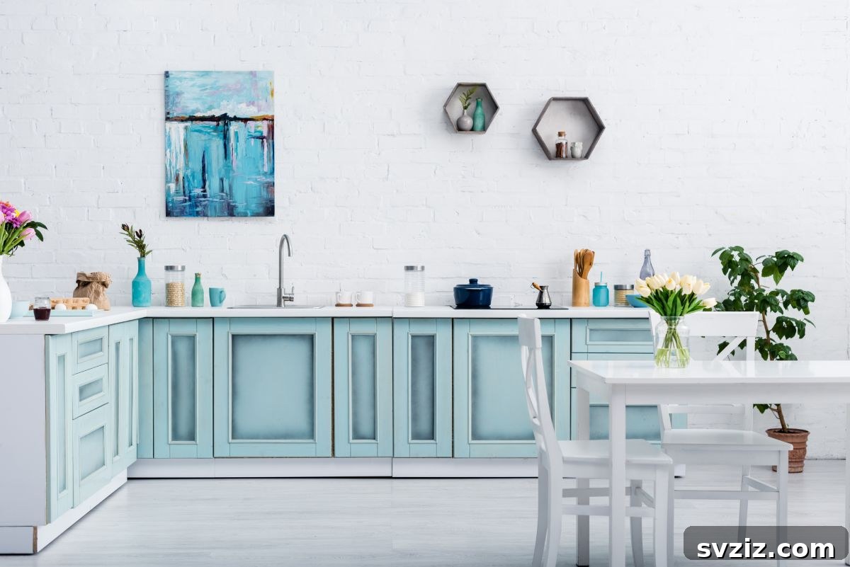 Elevate Your Kitchen: 41 Chic Wall Decor Ideas 5 Decorative hexagon shelves for kitchen