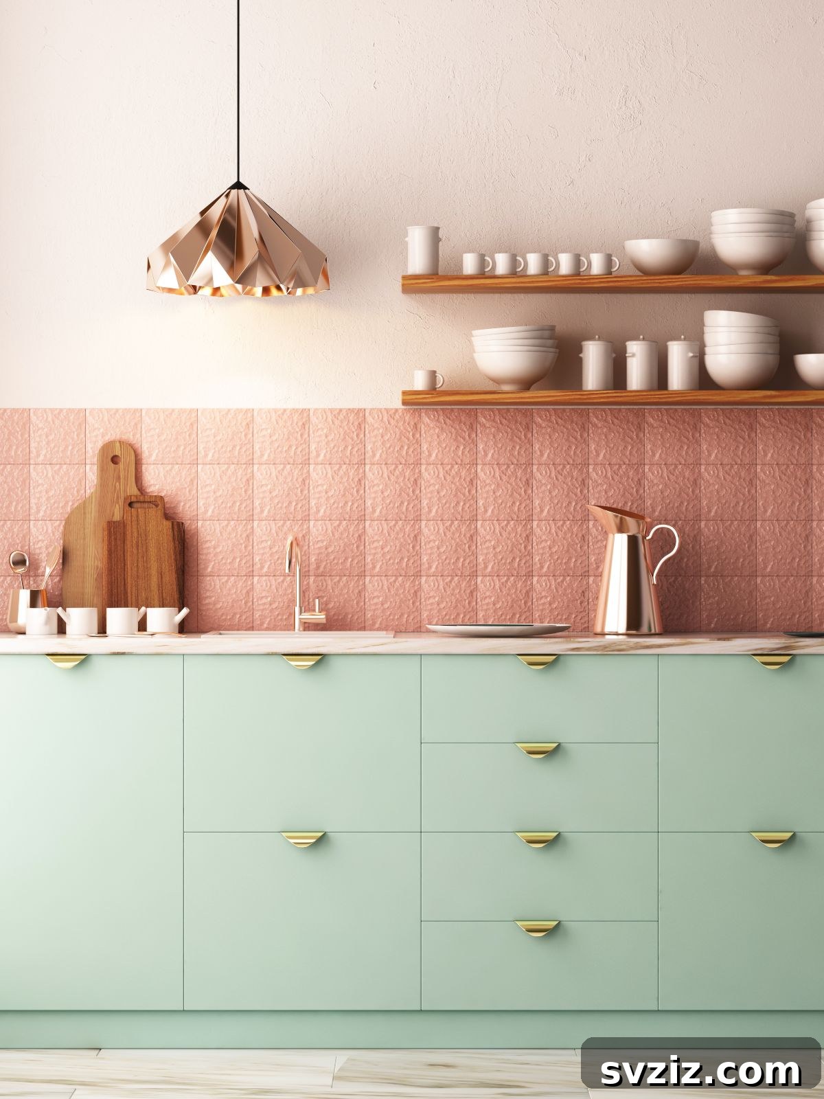 Elevate Your Kitchen: 41 Chic Wall Decor Ideas 42 Decorative china plates on kitchen wall