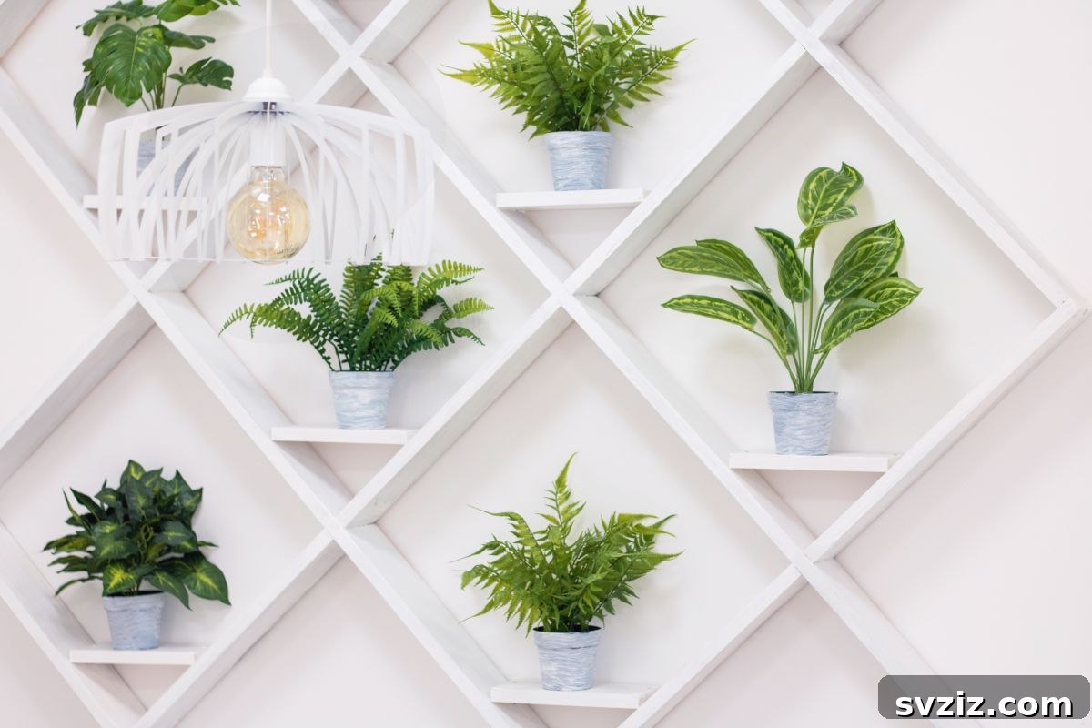 Elevate Your Kitchen: 41 Chic Wall Decor Ideas 8 Kitchen decorated with vibrant green plants