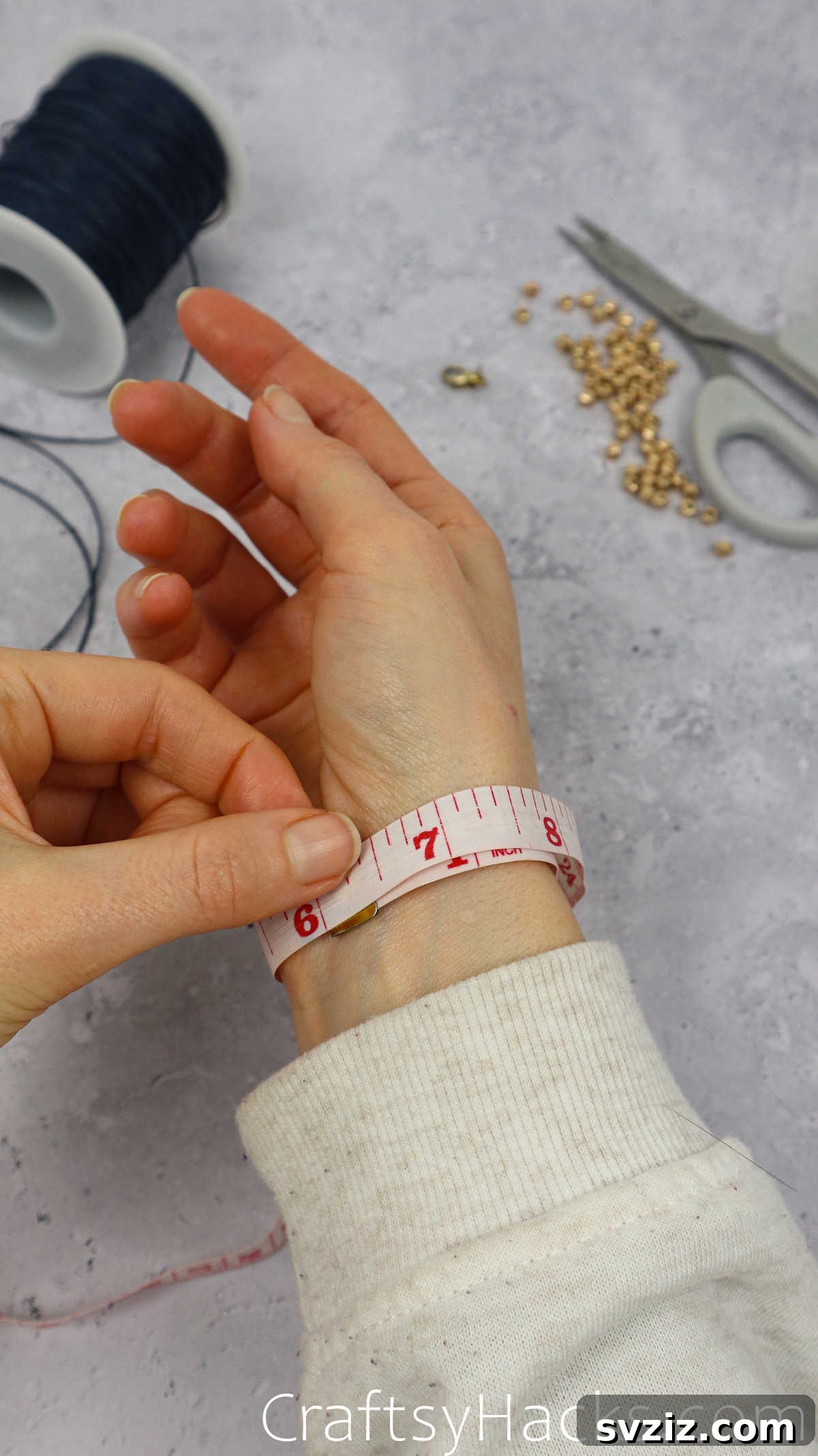 measuring wrist