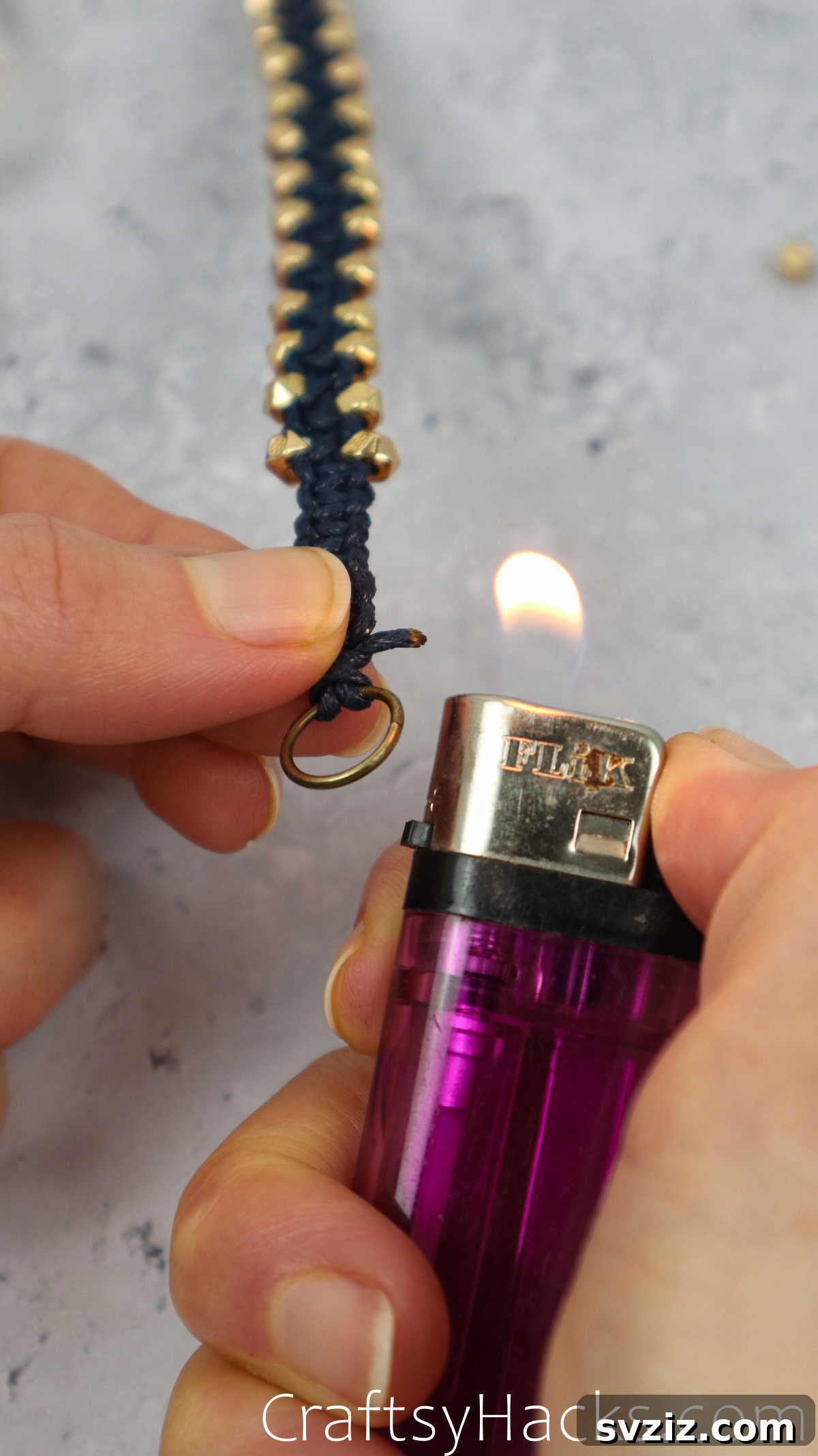 burning end of cord