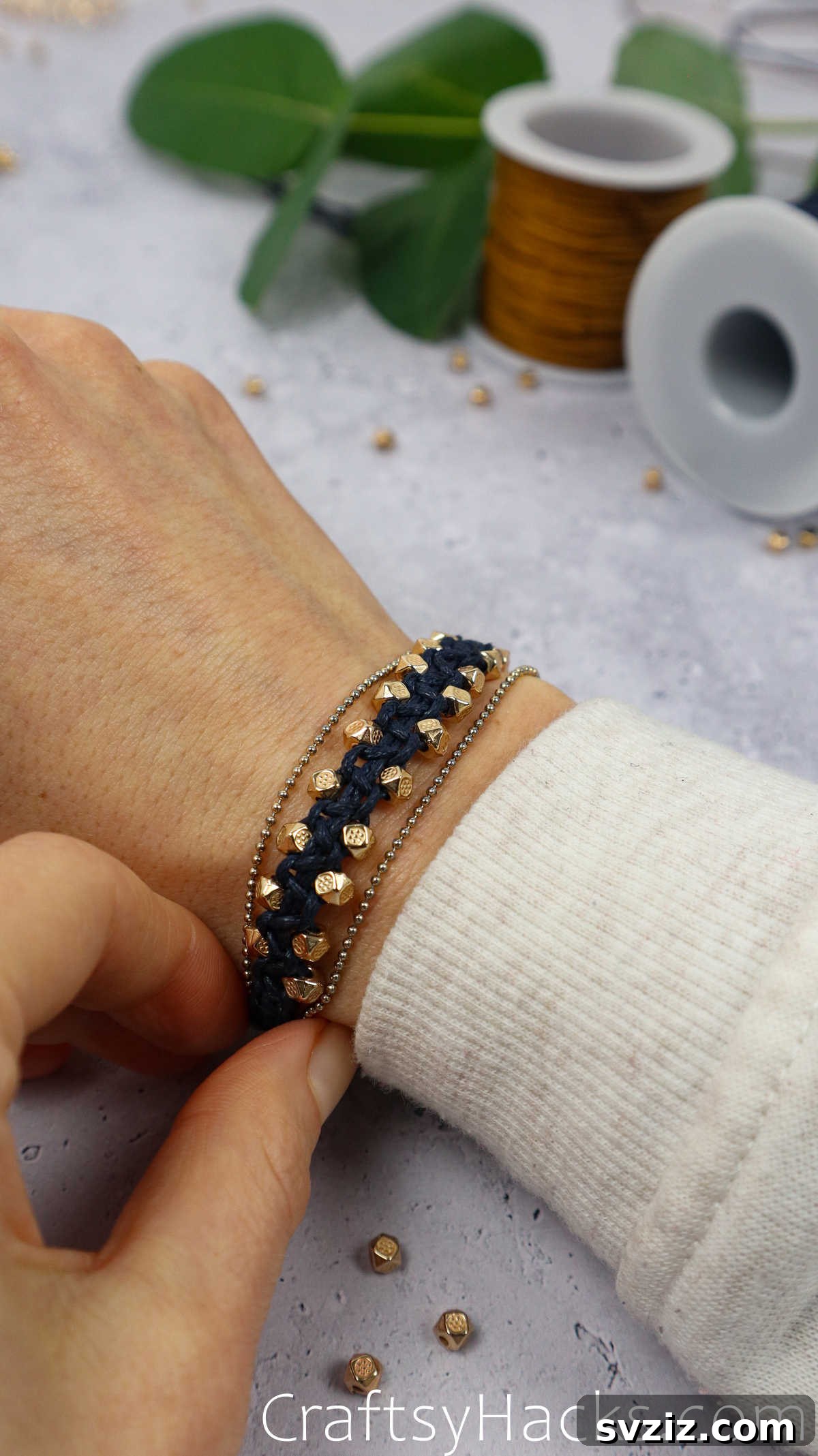 bracelet on wrist