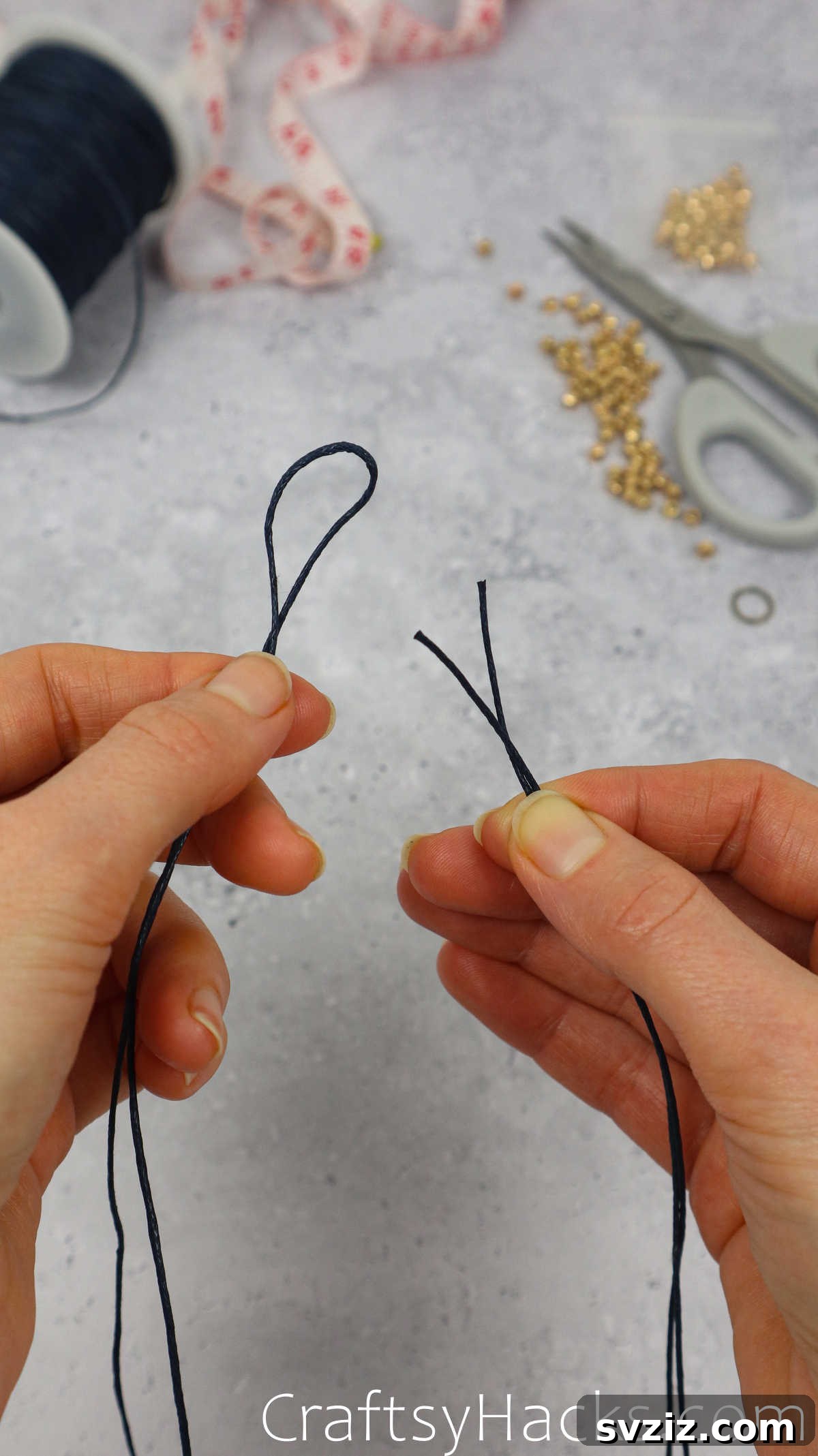 holding nylon cord
