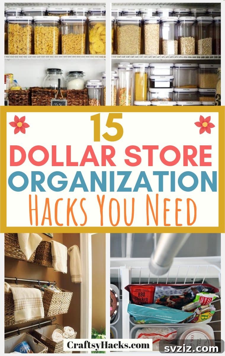 Dollar Store Organization Hacks to transform your home on a budget