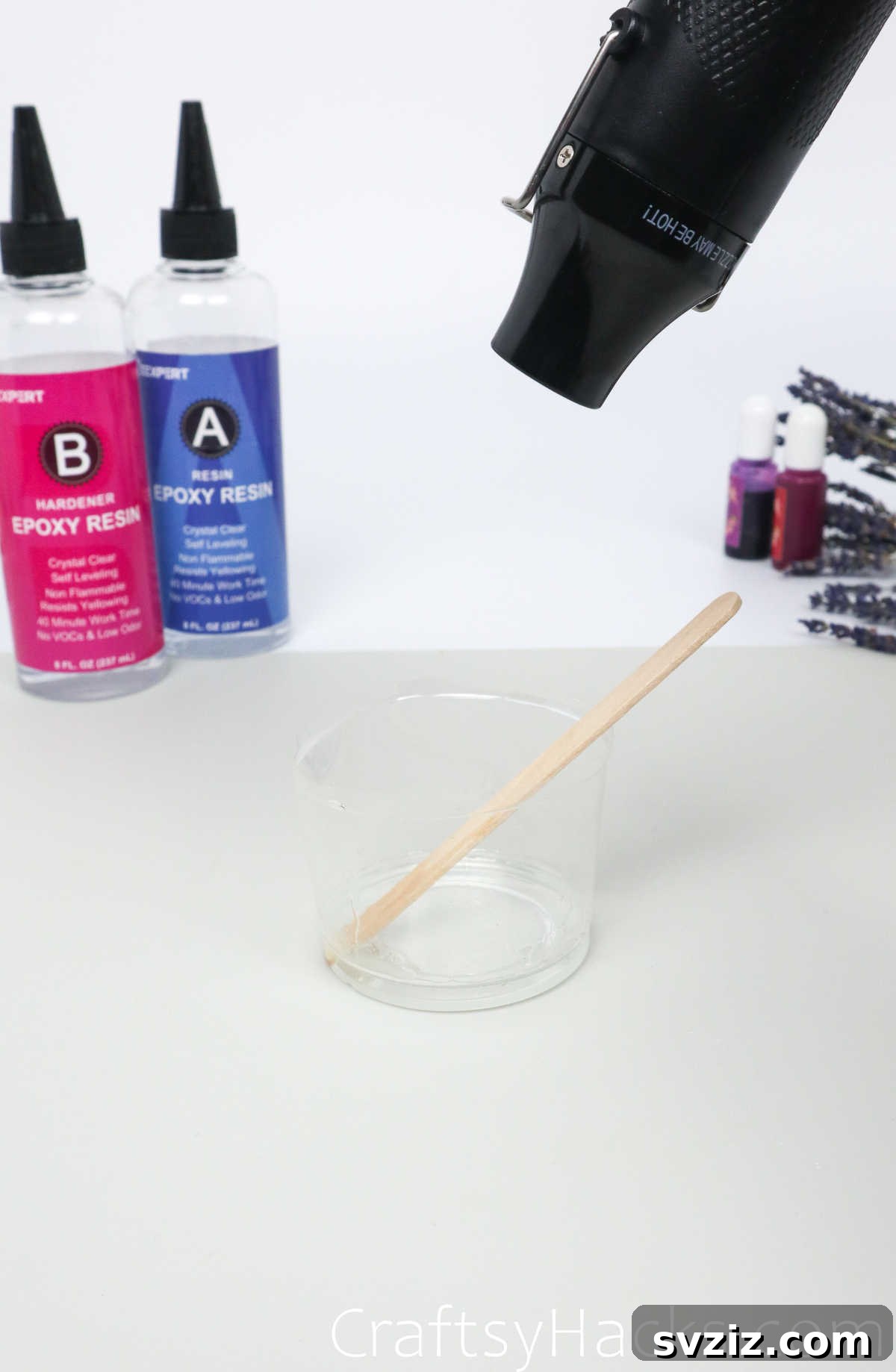 DIY Resin Keychains: Easy Steps for Stunning Accessories 14 using heat gun